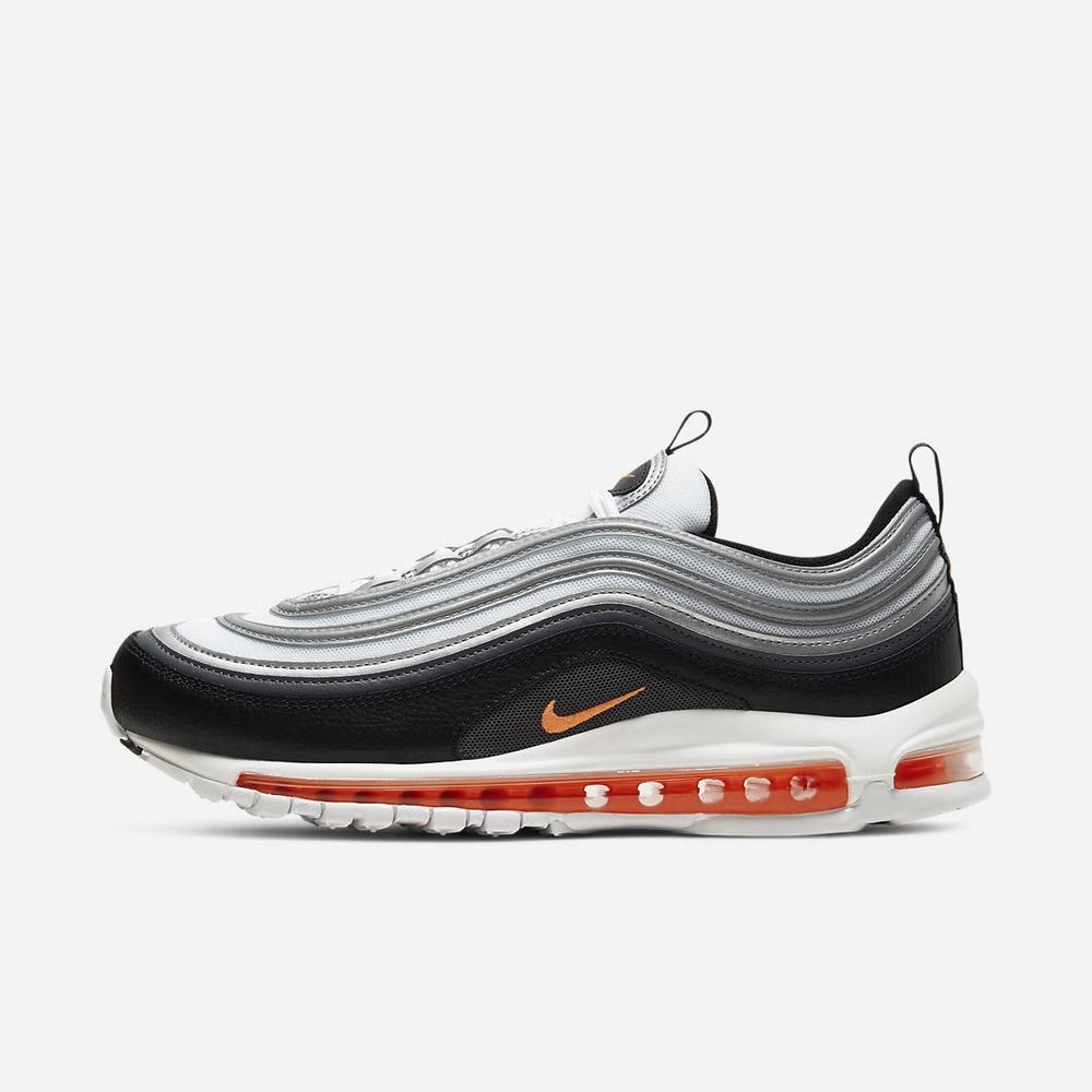 Sneakers Nike Air Max 97 Blanche 2140-359 White/Black/Metallic Silver/Total Orange Homme | WDB-61597966